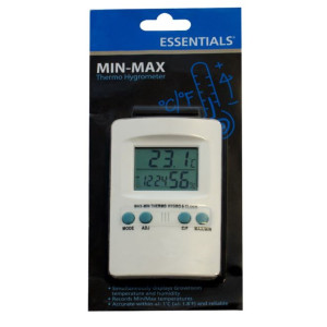 Essentials Digital Min-Max Thermometer &amp; Hygrometer