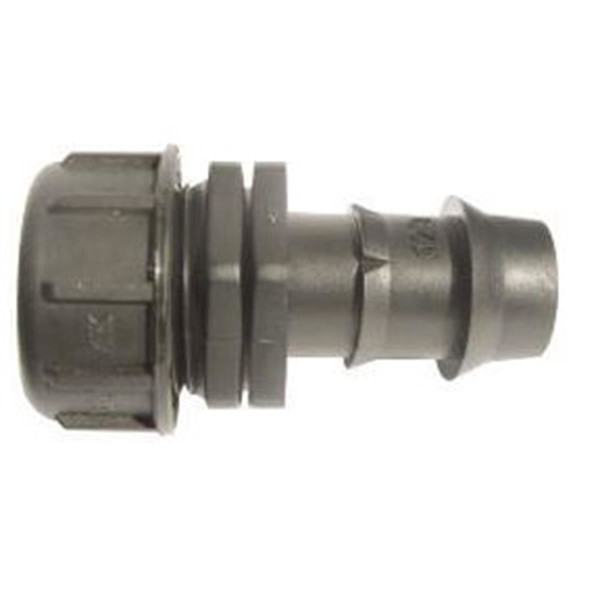 PE end plug connector 25mm x 3/4 AG with end cap