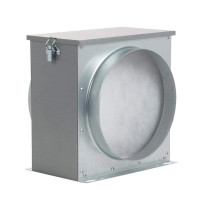 Supply air filter metal box Ø250mm
