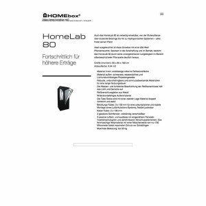 Homebox HomeLab 80 Growbox 80x80x180cm