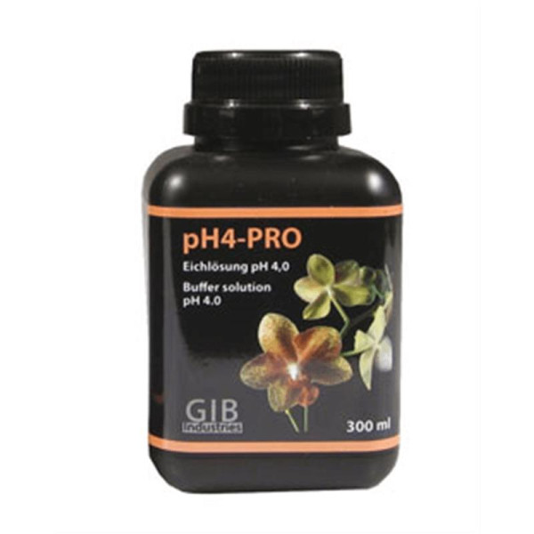 GIB Industries pH4-PRO, pH-Eichlösung, 4 pH, 300 ml